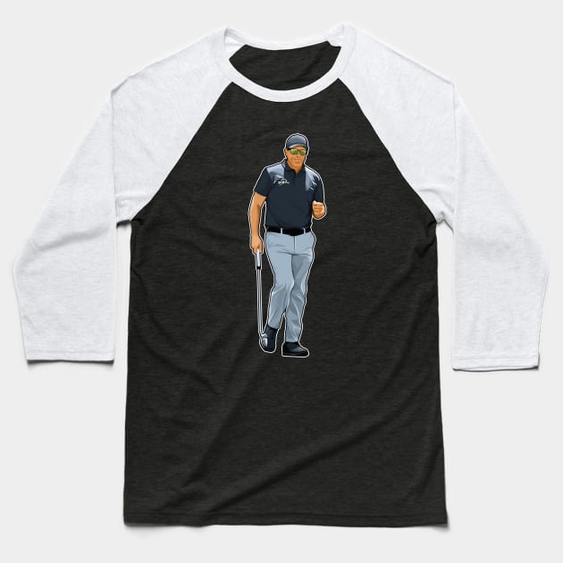 Phil Mickelson Sarazen Cup Baseball T-Shirt by RunAndGow